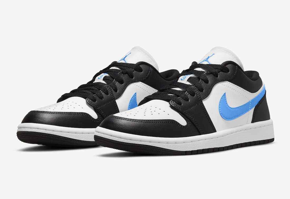 Jordan 1 Low Black University Blue White