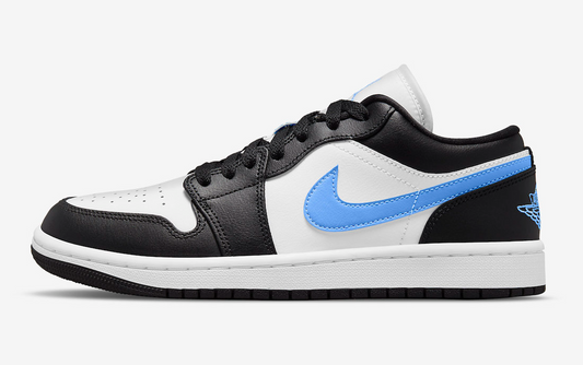 Jordan 1 Low Black University Blue White