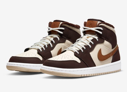 Jordan 1 Mid SE Brown Basalt Oatmeal (W)