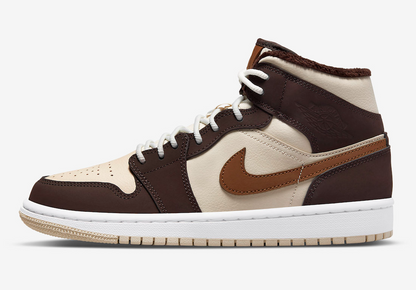 Jordan 1 Mid SE Brown Basalt Oatmeal (W)