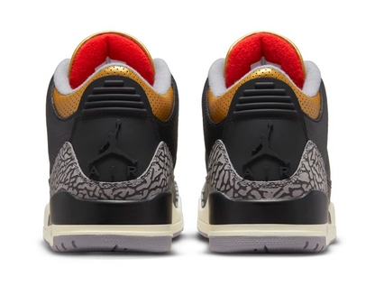 Jordan 3 Retro Black Cement Gold (W)