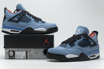 Air Jordan 4 Retro Travis Scott - Cactus Jack Mens University Blue/Varsity Red/Blue